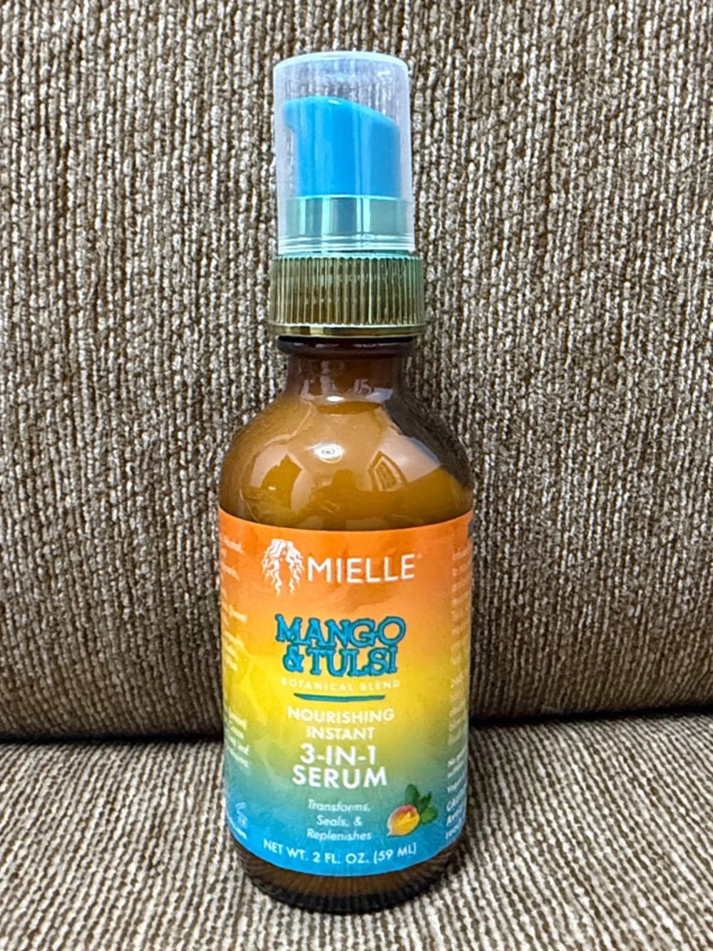 Mielle Mango & Tulsi Nourishing 3-in-1 Serum - Blue Pump New